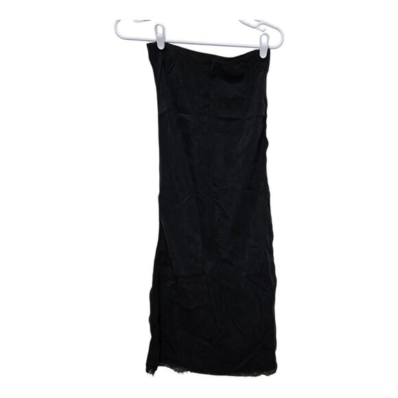 AG Cupro Strapless Midi Dress Black Size Small - Picture 2 of 12